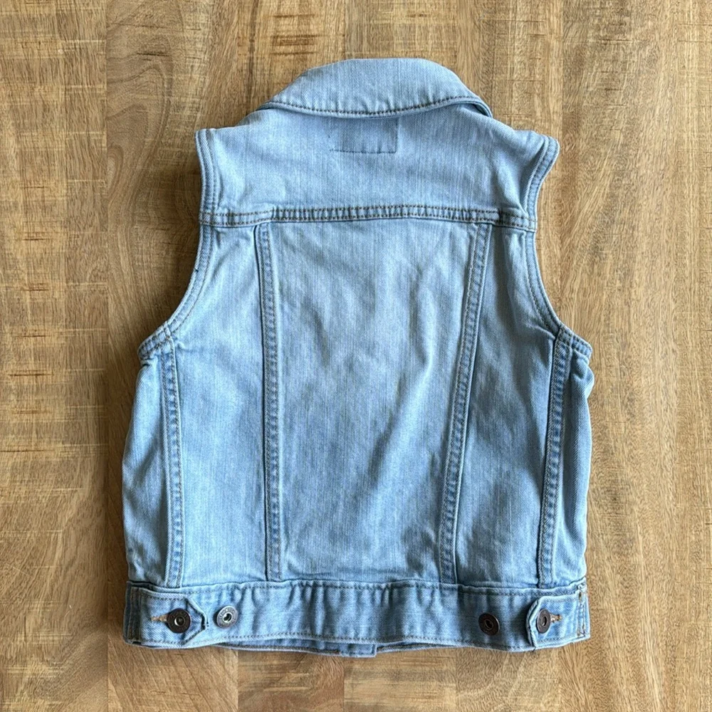 OshKosh B'gosh Light Blue Denim Vest - Picture 2 of 3